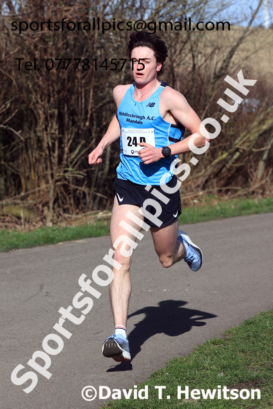 Senior Mens 2026 NECAA Royal Signals Road Relays, Hetton Lyons Country Park, Hetton le Hole. Photo: David T. Hewitson/Sports for All Pics